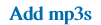 Add mp3s
